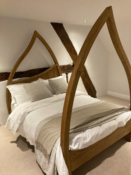 Oak Four Poster Bed 