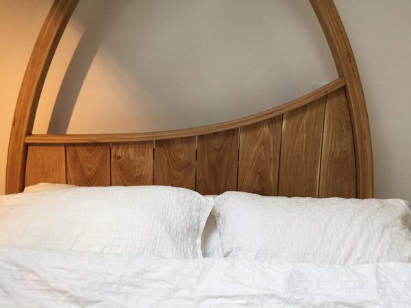 Four Poster Bed - solid oak 
